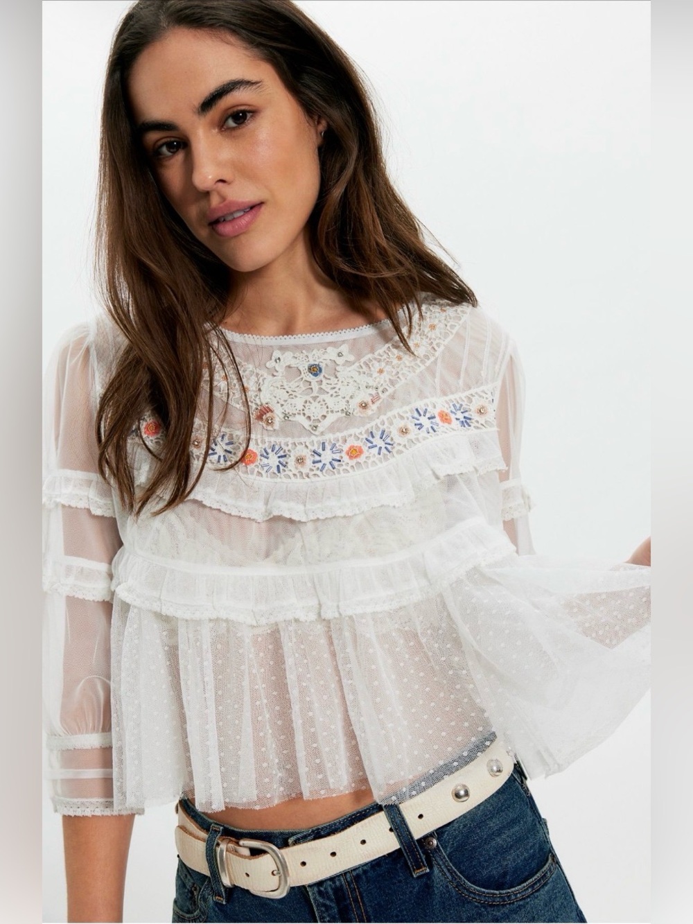 Free people daisy daze blouse